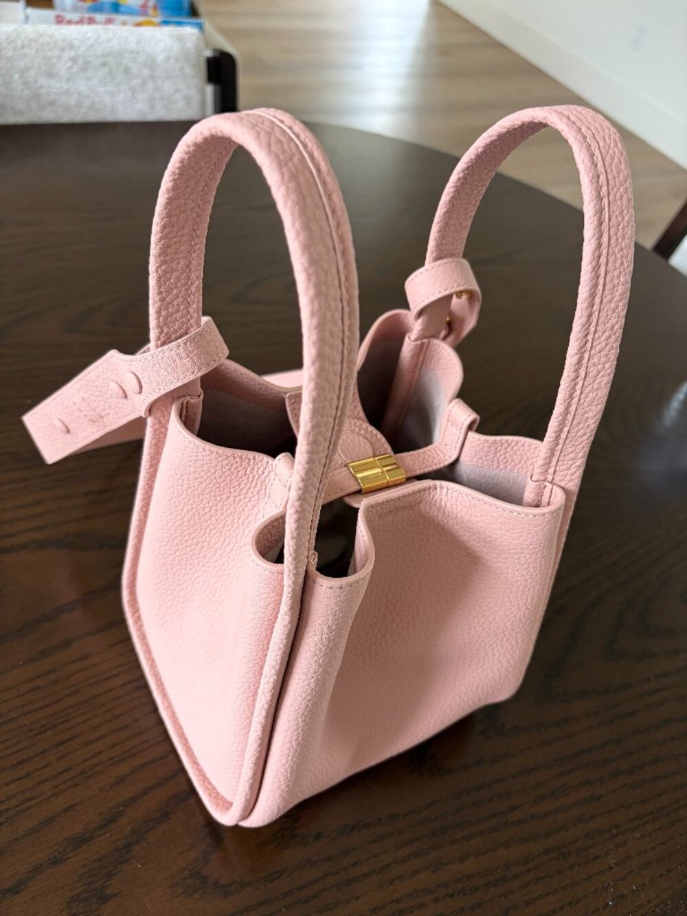 Songmont Medium Vegetable Basket Bag Sakura Pink NWOT